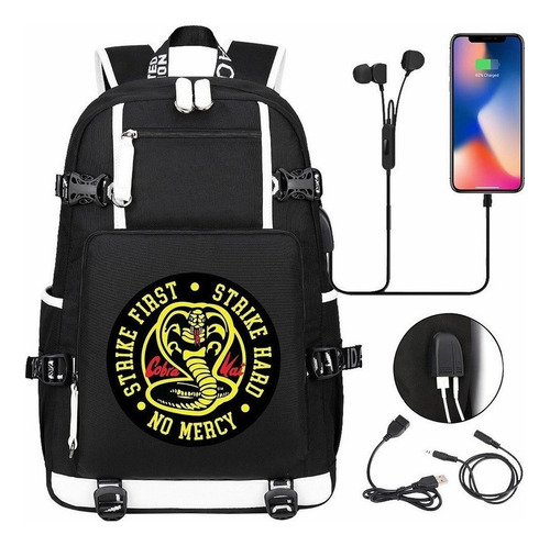 Mochila Escolar De Anime Adolescente Cobra Kai