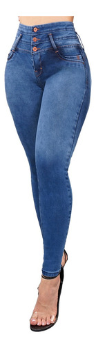  Jeans Dama Pantalones  Mujer Cintura Levanta Pompa Premium