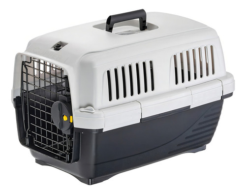 Jaula Transportadora Ferplast Clipper Nº3 Para Perro Color Blanco/negro