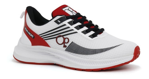 Zapatilla Juvenil. Quiles-j22 Red/white/black.