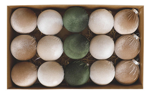 Bolas De Navidad Flocadas Bolas De Adornos Navideños Flocada