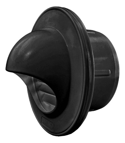 Rejilla Redonda Diam 10cm P/ Baño Plastico C/ Sombrero Negro
