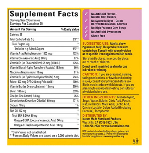 Suplemento Multivitamínico Feminino Nature Made Com Ômega-3