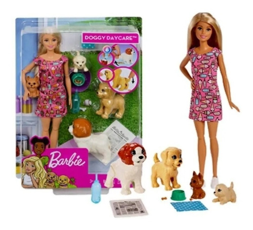 Barbie Guarderia De Perritos Playset Doggy Daycare Mattel