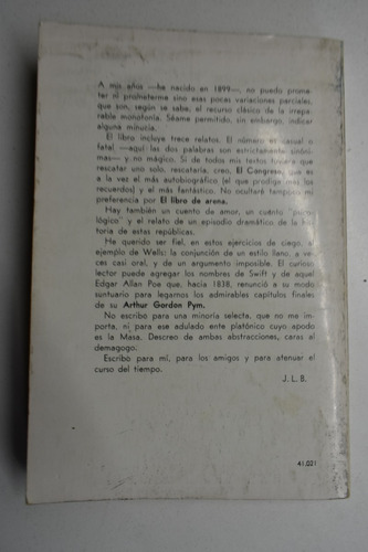 Obras Completas : El Libro De Arena Jorge Luis Borges C171 (Usado)