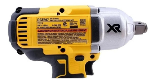 Imagem 6 de 8 de Chave De Impacto 3/4 A Bateria 20v 4ah Xr Max Dcf897 Dewalt