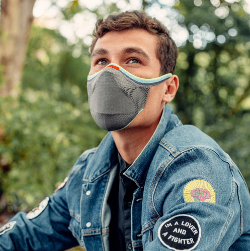 Máscara Fiber Knit Pride Cinza