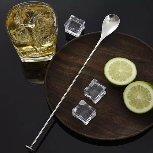 Imagem 2 de 8 de Colher Barman Disco Inox Macerador Drinks Dosador 30ml 60ml