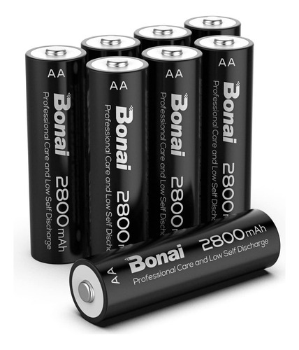 Pilas Recargables Bonai Aa  2800mah 1.2v Ni-mh Baja Autodesc