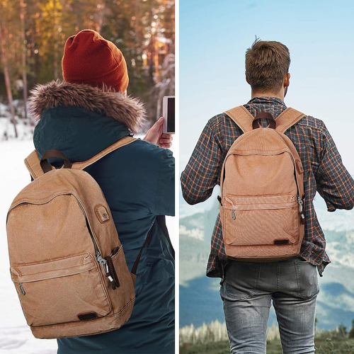 Muzee Mochila De Lona Ligera Mochila De Viaje Para ...