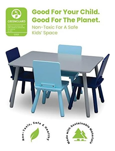 Juego De Silla Y Silla De Mesa Y Silla Para Niños Delta (4