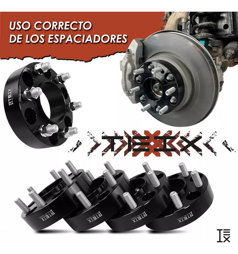 Espaciadores Ford Bronco Raptor 2022+ 1.5 PuLG 6/135