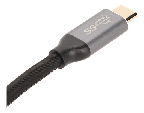 Cabo Usb C De 90 Graus 4k 60hz Suporta Pd100w Tipo C 3.1