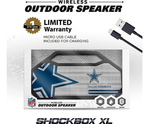 Nhl Vegas Golden Knights Shockbox Xl Inalámbrico Bluetooth E