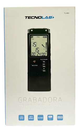 Grabadora De Voz Digital Tecnolab Tl481