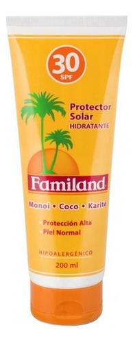 Familand Protector Solar Hidratante Spf30+ 200 Ml