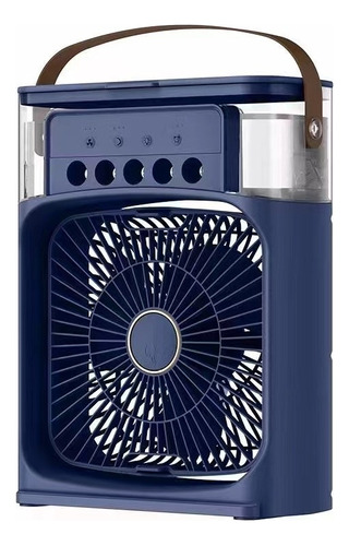 Ventilador Portátil De Mesa 3 Velocidades Mini Ar Condiciona Color Azul