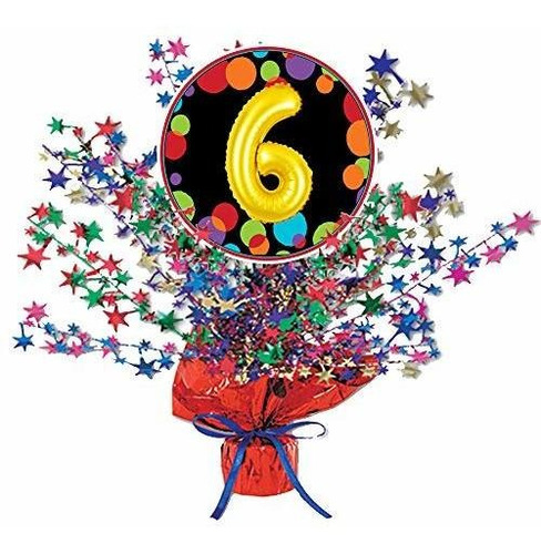 6th Birthday Balloon Centerpiece (each) By Partypro