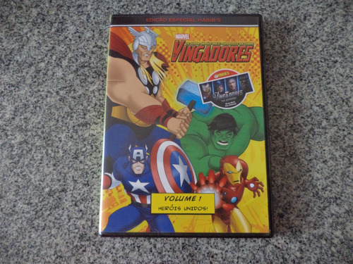 Dvd Vingadores Ed. Especial Habib´s Vol. 1 Heróis Unidos