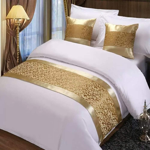 Doce Champán Floral Queen Cama Corredor Ropa De Cama Bufanda