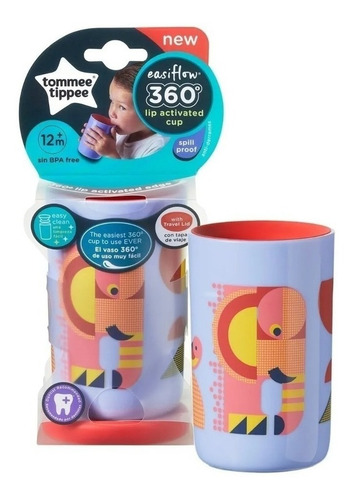 Tommee Tippee Easiflow 360 - Vaso Para Niños Con Tapa De Via