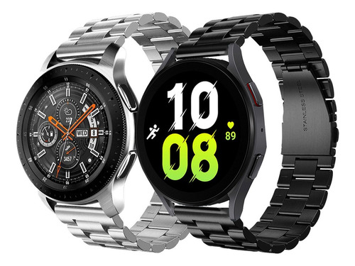 A 2 Correas De Acero Para Samsung Galaxy Watch 5 Pro 4 A