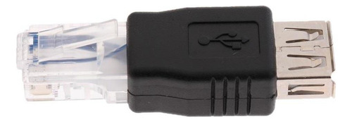Convertidor De Red Ethernet Rj45 Macho A Usb 2.0 Hembra (2