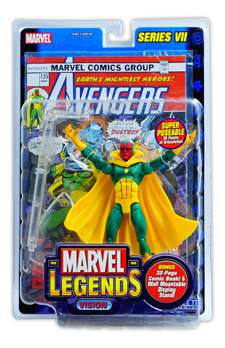 Toy Biz Marvel Legends Avengers Series 7 Vision 2004