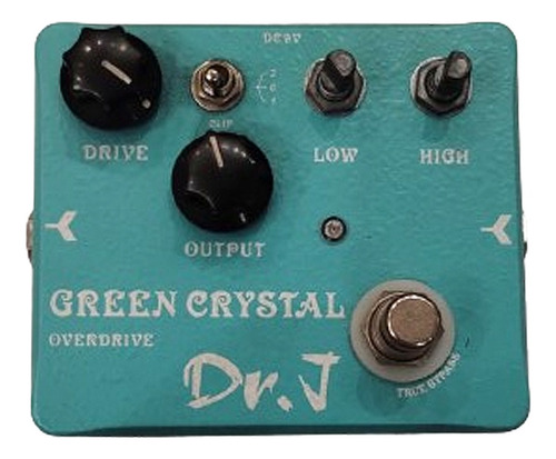 Pedal De Efecto Dr.j D50 Green Crystal Overdrive Con Detalle