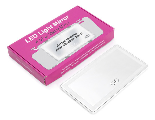Espejo Para Maquillaje Visera Coche Led Recargable Tocador