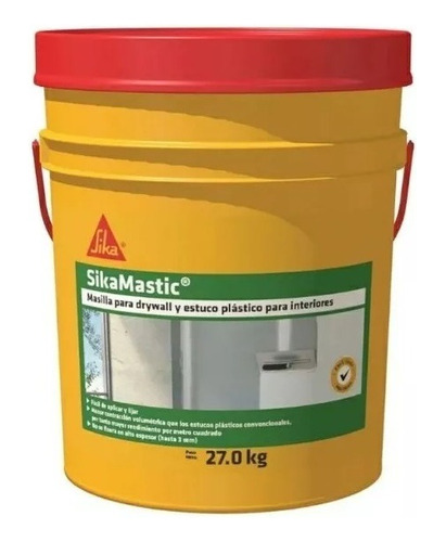  Sikamastic Estuco Plastico Interiores Blanco Galon 30kLG