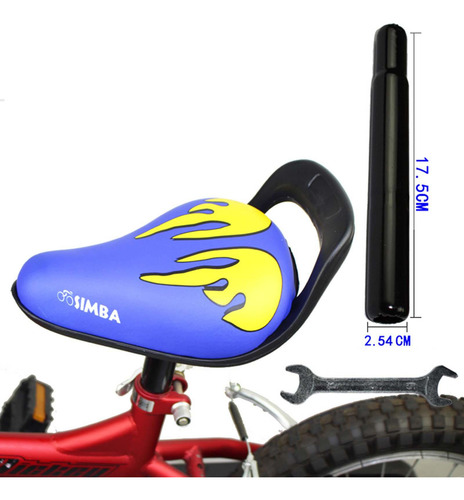 Asiento Para Bicicletas Para Niños Para Bicicletas Azul