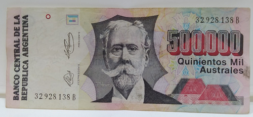 Billete 500000 Australes Argentina Bott 2903 #2