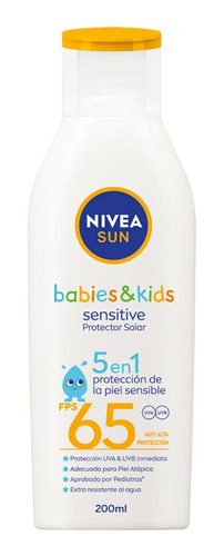 Protector Solar Nivea Babies & Kids Sensitive Fps 65 200ml