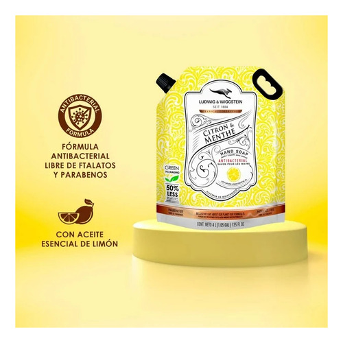 Jabón Líquido Para Manos Ludwig & Wiggstein Botanical 4 L