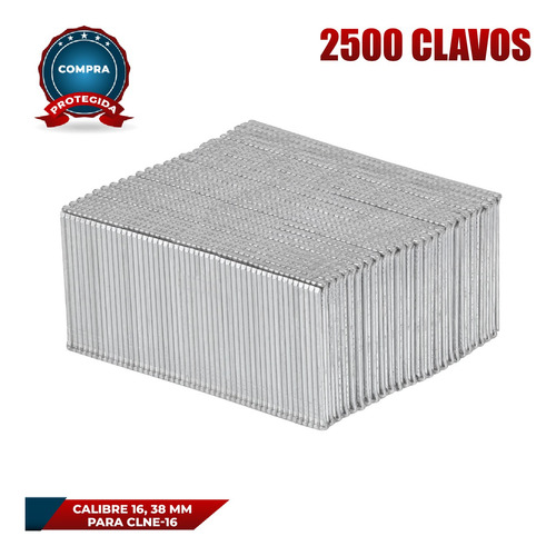 Caja Con 2500 Clavos Calibre 16, 38 Mm Para Clne-16 15013