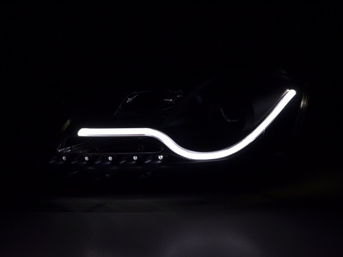 Farol Retrofit Led Vw Passat 2010 A 2016 Máscara Negra
