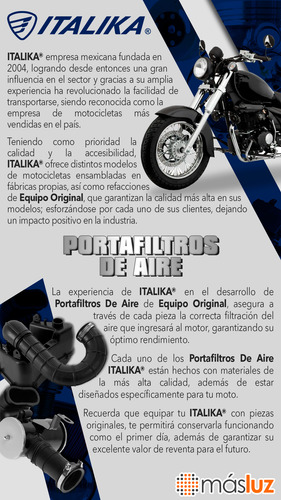 Portafiltro Aire Para Trn150 2015/2020 Original Italika