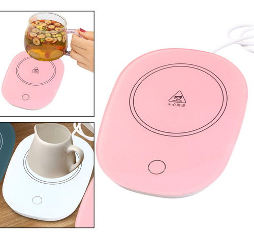 2 Posavasos Calentador De Café Para Té Con Leche, Rosa