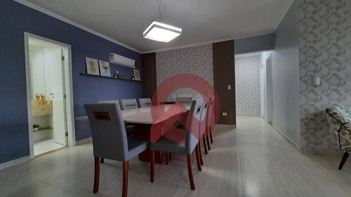 Imagem 11 de 30 de Apartamento Com 3 Dormitórios À Venda, 154 M² Por R$ 1.050.000 - Vila Guilhermina - Praia Grande/sp - Ap3333