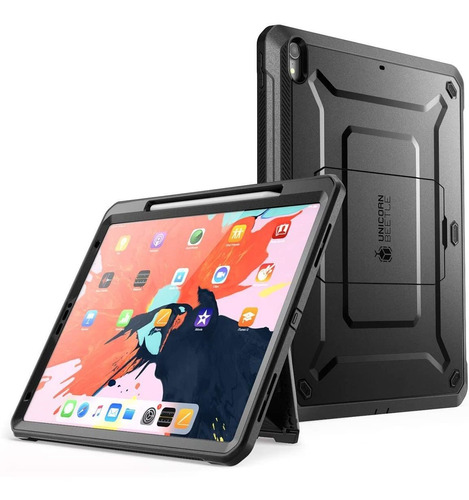 Funda Protectora Supcase Para iPad Pro 12.9'' 2018, Negro