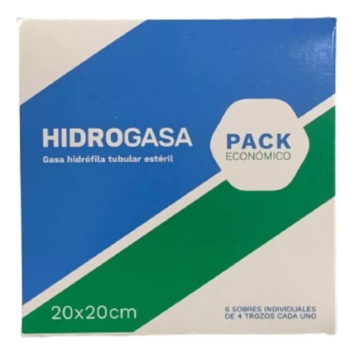 Hidrogasa 20x20cm Pack Económico 6 Sobres De 4 Trozos C/u