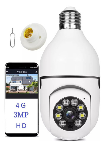 Cámara De Seguridad Linfy Monitor 01 3MP Con Visión nocturna Color Blanco