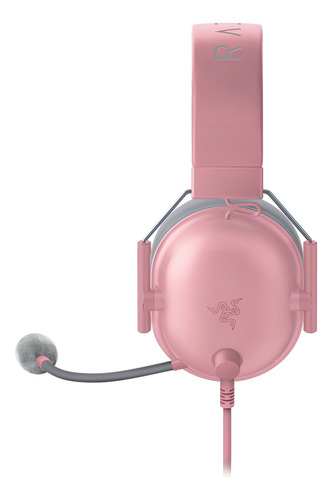 Fones de ouvido para jogos multiplataforma Razer Blackshark V2 X - rosa
