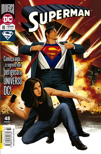 Superman: Renascimento - 10 / 33, de Brian Bendis, Michael. Editorial Panini Brasil LTDA, capa mole em português, 2019