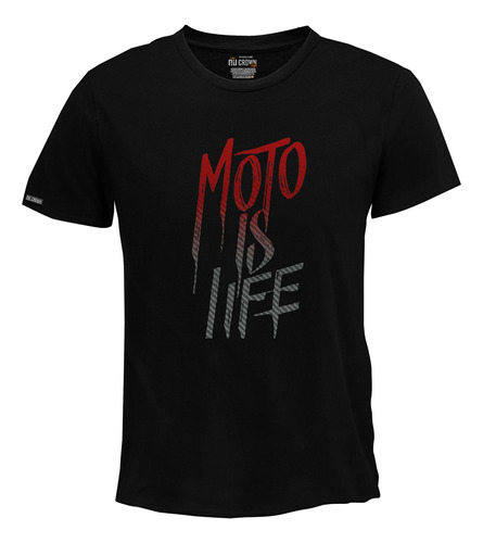Camiseta Moto Is Life Motocicliesta Stunt Inp Hombre Bto