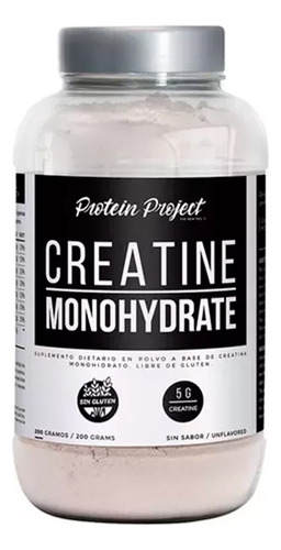 Protein Project Combo Creatina Monohidrato 5 Unidades X200gr Sabor Sin Sabor