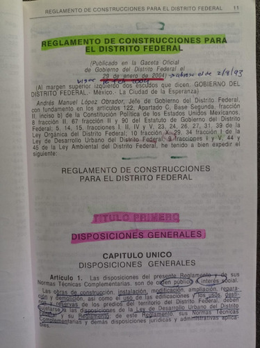 Construcciones Para El Distrito Federal - Sista (Usado)