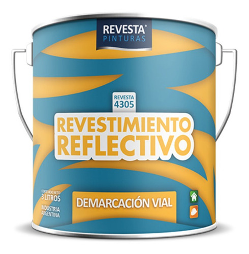 Revesta 4305 Revestimiento Reflectivo Cordón Amarillo 1l