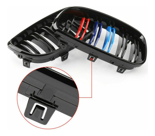 B Rejilla Riñonera Parachoques Delantero P/bmw E81 E82 E87